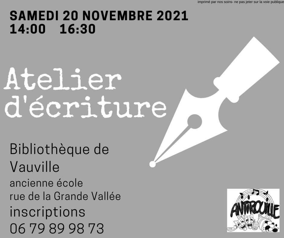 _Atelier d'écriture