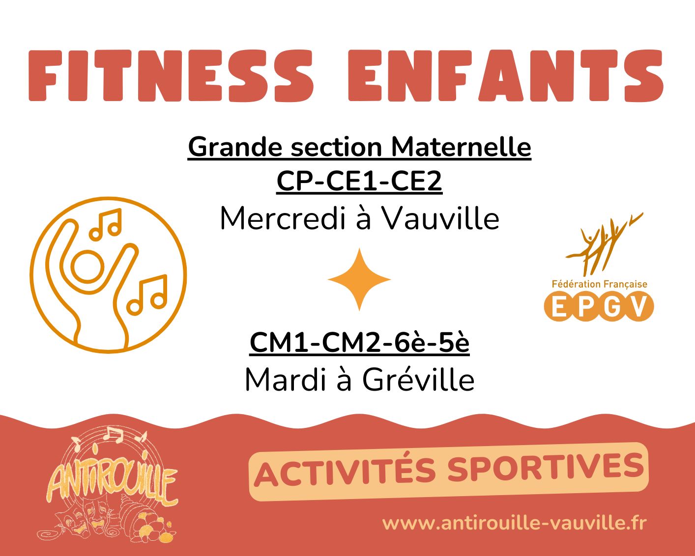 fitness enfants les groupes et les cours