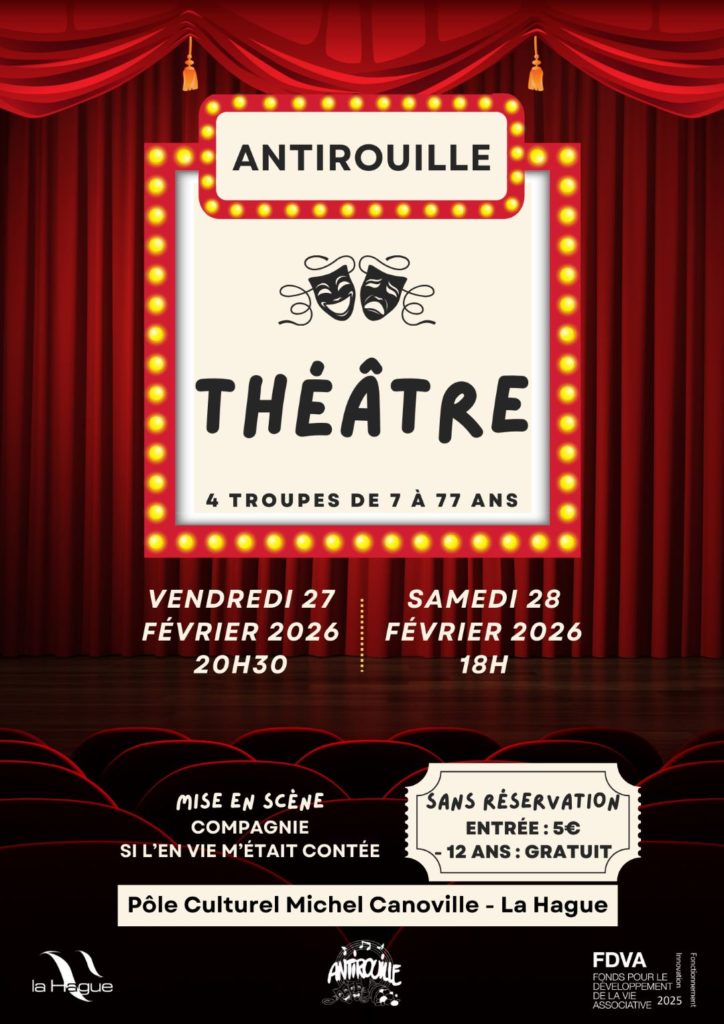 Antirouille theatre 2026 - affiche des représentations